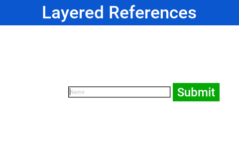 Button’s left inset linked to text field